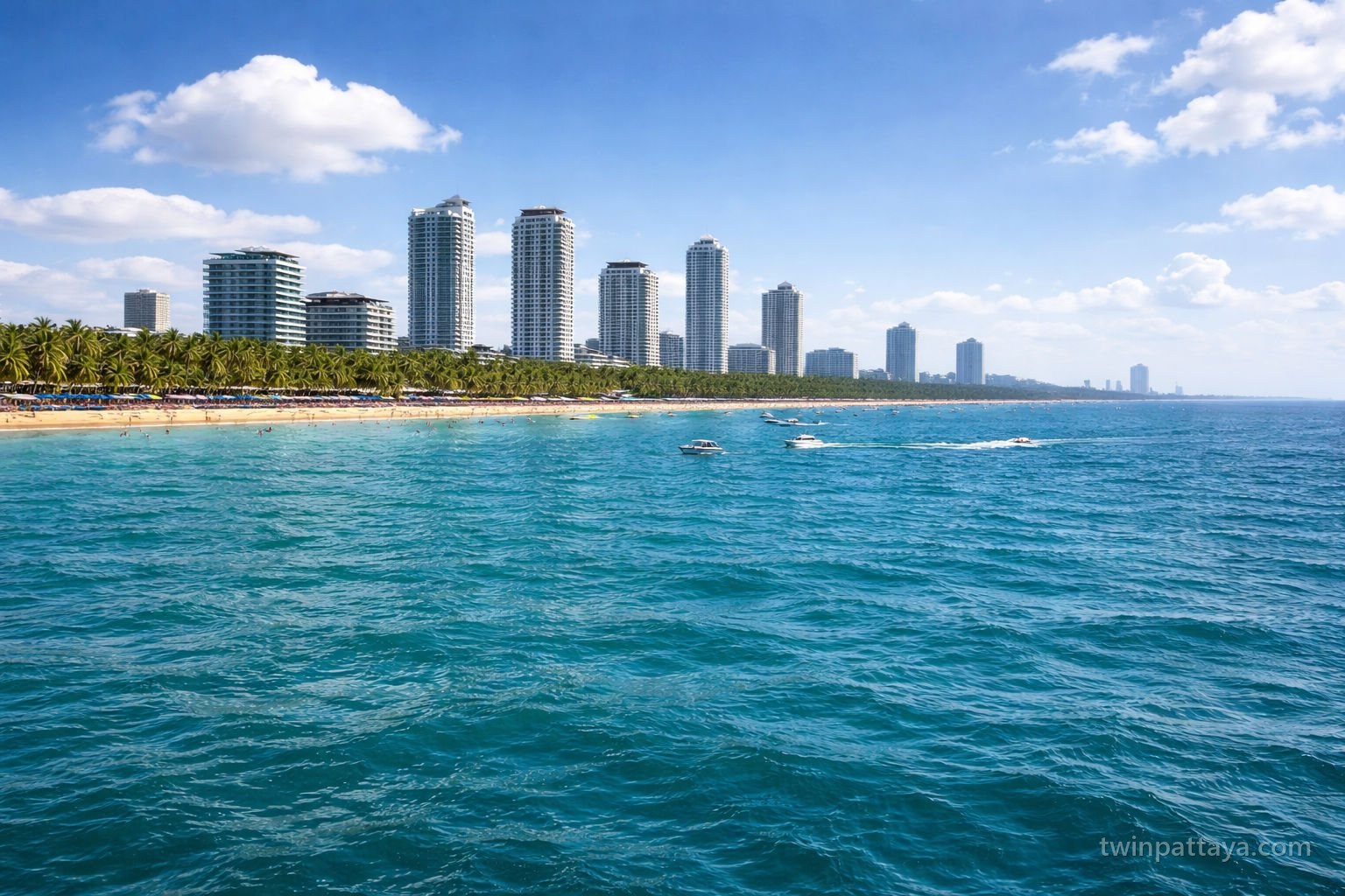 หาดจอมเทียน พัทยา ใกล้ The Twin Tower