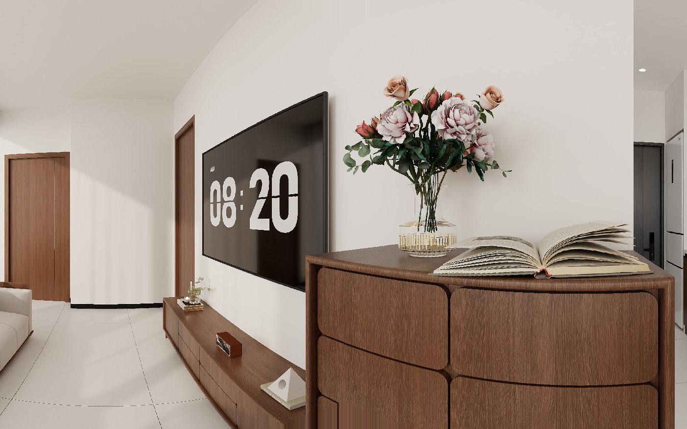 Layout 3 show unit at The Twin Tower Jomtien, 360° virtual tour